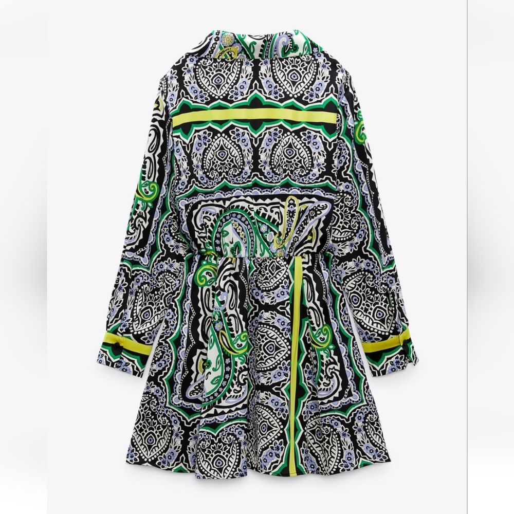 Zara printed mini dress - Picture 4 of 5